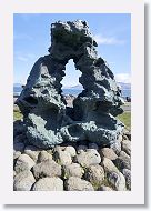 Not sure if this was a painted bit of lava or sculpted to look like it.