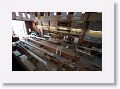 Restoring the masts of the Charles W. Morgan, 1841 which is the last wooden whaleship